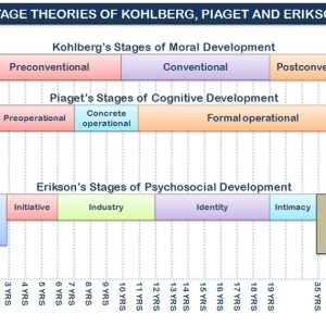 Piaget, Erickson & Kohlberg Stages of moral development sumary 